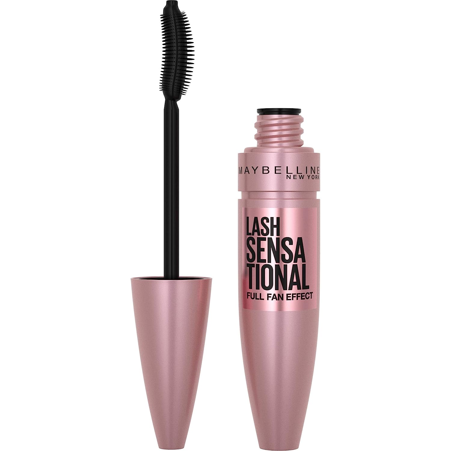 230816053646695_1 Maybelline Lash Sensational Washable Mascara, Lengthening and Volumizing for a Full Fan Effect, Blackest Black, 1 Count - Image 1